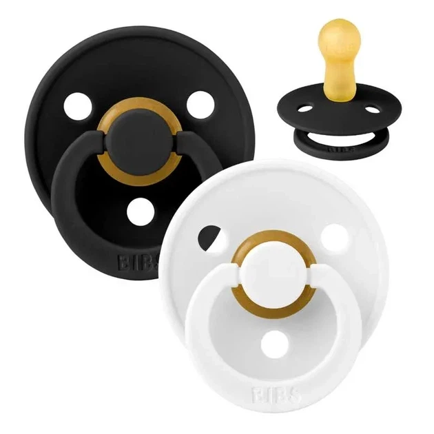 Пустушка Bibs 0-6 m Colour Latex Black/White, 2 шт - Фото 1 Пустушка Bibs 0-6 m Colour Latex Black/White, 2 шт - изображение 1