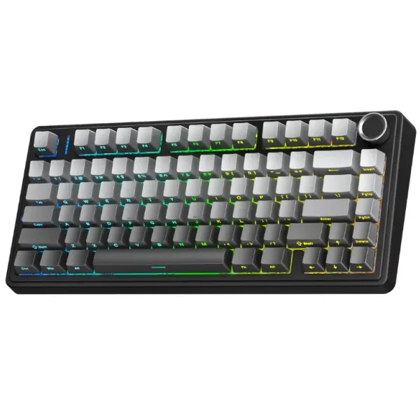 Клавіатура бездротова механічна AULA F75 BLACK GRADIENT GRAY REAPER SWITCH RGB Hot-swap - зображення 3