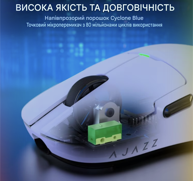 Бездротова мишка ajazz aj159pro white - изображение 3