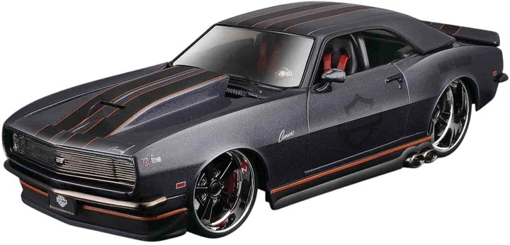 Металева модель автомобіля Maisto Harley-Davidson Edition Chevrolet Camaro Custom 1968 1:24 Чорний MST32273 (090159322733) - зображення 2