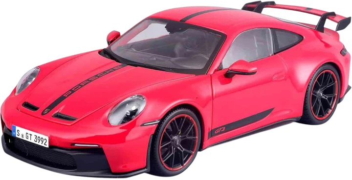Металева модель автомобіля Maisto Porsche 911 GT3 2022 1:18 Червоний MST36458RD (090159067993) - зображення 2