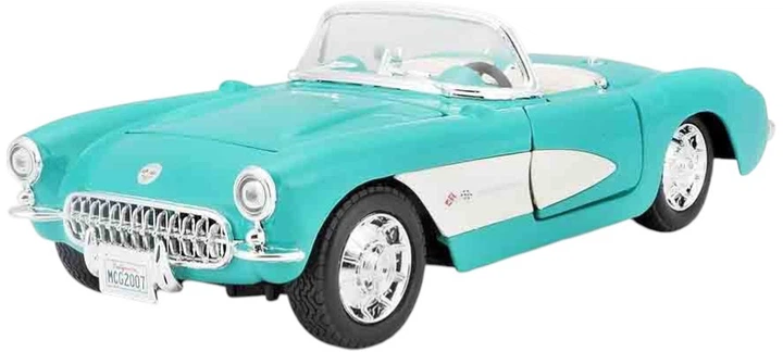 Металева модель автомобіля Maisto Chevrolet Corvette 1957 1:24 Синій MST31275 (090159072225) - зображення 6