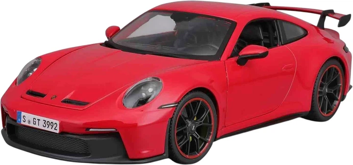 Металева модель автомобіля Maisto Porsche 911 GT3 2022 1:18 Червоний MST36458RD (090159067993) - зображення 7