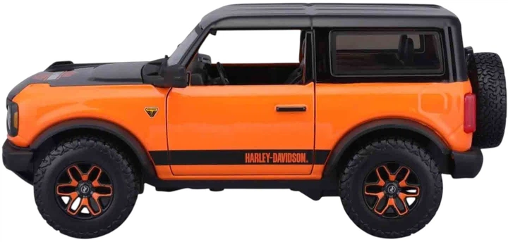 Металева модель автомобіля Maisto Ford Bronco Badland 2021 1:24 Чорно-помаранчевий MST32272 (090159322726) - зображення 2