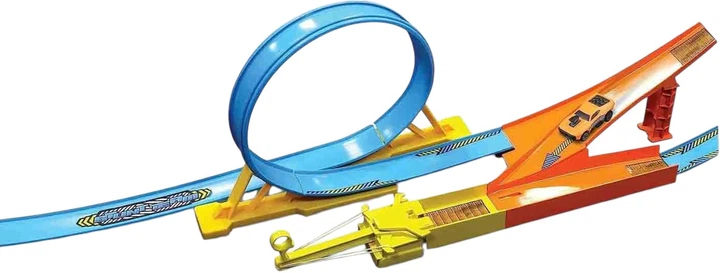 Tor samochodowy Maisto Fresh Metal 100 Loop And Launch z pętlą i wyskocznią + auto 1:64 MST12552 (090159125525) - obraz 2