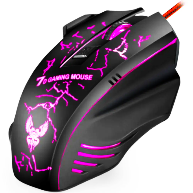 Ігрова миша Gaming Mouse IX7 USB з RGB підсвіткою, провідна геймерська миша для ПК та ноутбука - Фото 2 Ігрова миша Gaming Mouse IX7 USB з RGB підсвіткою, провідна геймерська миша для ПК та ноутбука - зображення 2