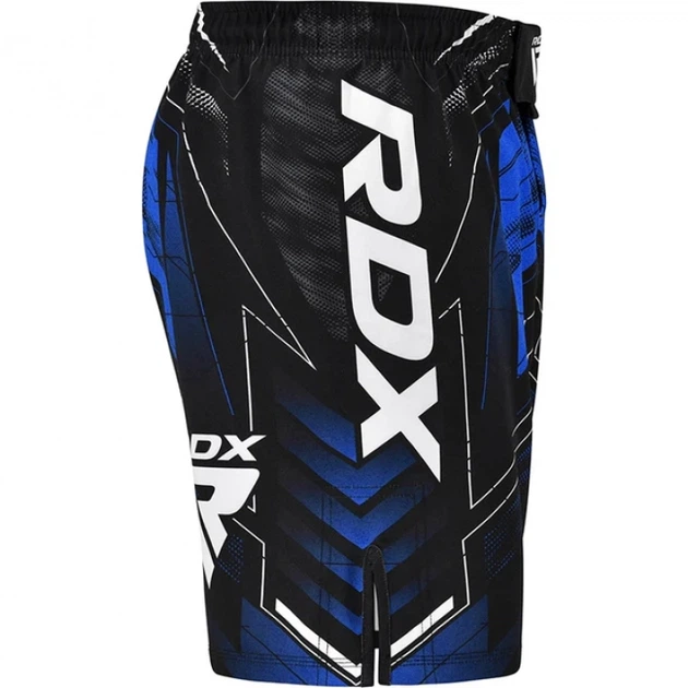 Компресійні Шорти RDX IMMAF Approved MMA Fight & Training Shorts Чорно-Синій L (MSS-IMF-1U-L) - зображення 5