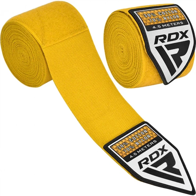 Бинти RDX WX Professional Boxing Hand Wraps Жовтий MISC (HWX-RY+) - изображение 2