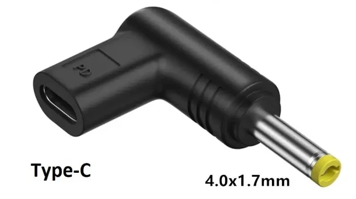 Переходник с триггером PD для Type-C на DC 4.0×1.7мм (12V) - Фото 1 Переходник с триггером PD для Type-C на DC 4.0×1.7мм (12V) - изображение 1