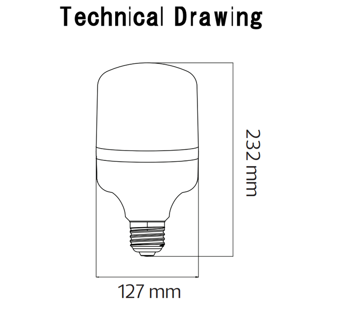 Высокомощная промышленная светодиодная лампа TORCH-80W E27 (001-016-0080) - изображение 2