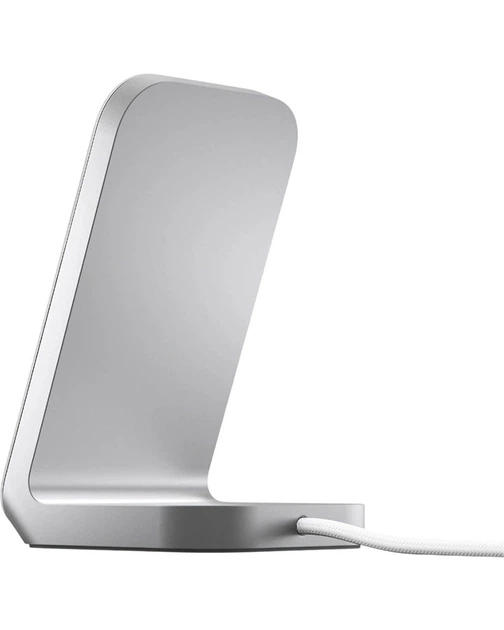 Беспроводное зарядное устройство Nomad Stand One Qi2 25W 2-в-1 (Silver) - изображение 6