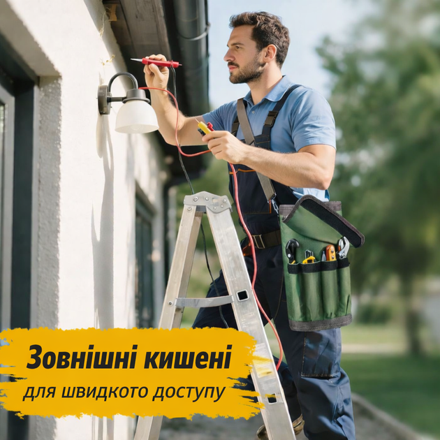 Сумка для инструмента в авто органайзер для инструмента tool roll Bag Oxford 600D водонепроницаемая автомобильная на пояс - изображение 2