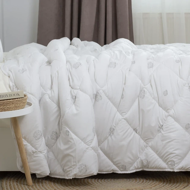 Ковдра бавовняна ТЕП DREAM COTTON 140×210 см півтораспальна зимова антиалергенна бавовняне волокно 350 г/м² мікрофібра - зображення 5