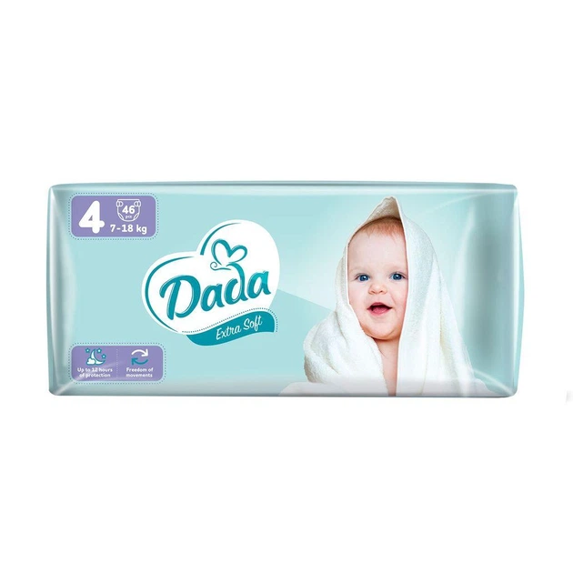 Детские подгузники 368 шт Dada Extra Soft размер 4 Maxi (7-18 кг) - изображение 3