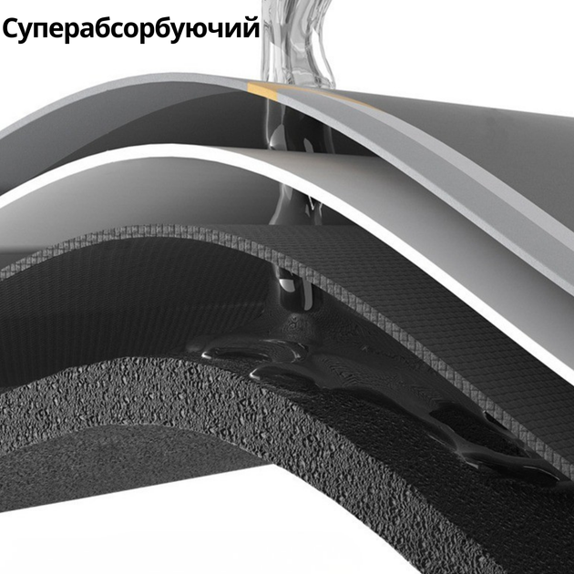Килимок для душу та ванної кімнати, м'який, з діатоміту, швидковисихаючий, суперпоглинаючий, антиковзкий, універсальний для кухні та передпокою, 50х80 см, BF-013 - зображення 8