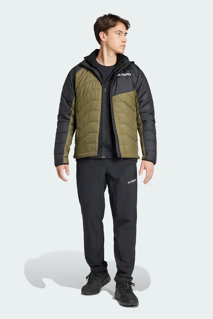 Чоловічі куртки Terrex Multi Synthetic Insulated зелено-чорна M - Фото 3 Чоловічі куртки Terrex Multi Synthetic Insulated зелено-чорна M - изображение 3