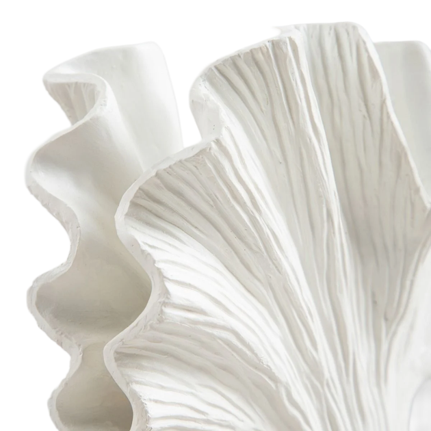 Wazon Homla Evania w kształcie muszli biały 20x11x16 cm (5906496729584) - obraz 4