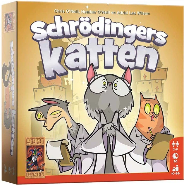 Настільна гра 999 Games Schrodingers Cats (німецьке видання) (8720289477349) - Фото 1 Настільна гра 999 Games Schrodingers Cats (німецьке видання) (8720289477349) - зображення 1