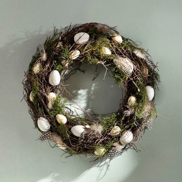 Вінок великодній Homla Edgar на двері 44 см (5904183845821) - зображення 5