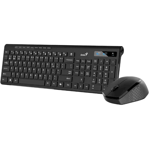 Комплект беспроводной клавиатура и мышь Genius SlimStar 8230 114 клавиш 1200 dpi Bluetooth 2.4 GHz Black (31340015424) - изображение 2