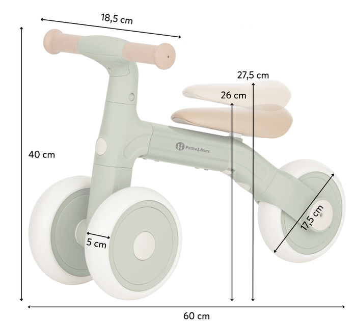 Біговел Petite&Mars Bingo 3 в 1 Рожевий (614820) (8596202017790) - зображення 12