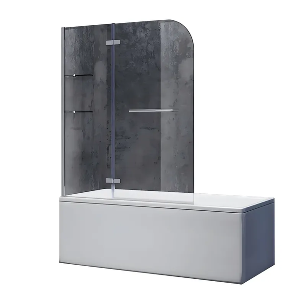 Шторки стеклянные на ванну Koer SR BS05-90x140-TR-01 прозрачное стекло Easy Clean 6мм, хром (KR5372) - Фото 1 Шторки стеклянные на ванну Koer SR BS05-90x140-TR-01 прозрачное стекло Easy Clean 6мм, хром (KR5372) - изображение 1