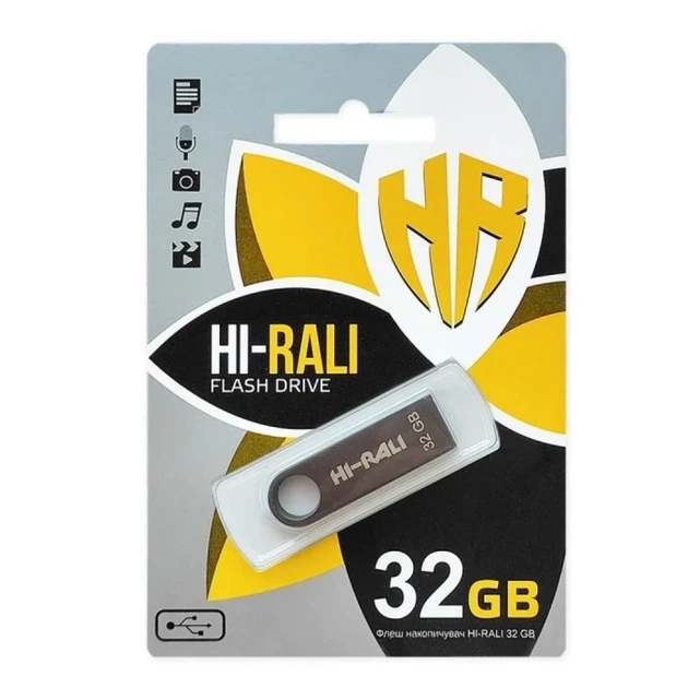 USB флешка Hi-Rali Shuttle 32GB металл для хранения и переноса данных - Фото 8 USB флешка Hi-Rali Shuttle 32GB металл для хранения и переноса данных - изображение 8