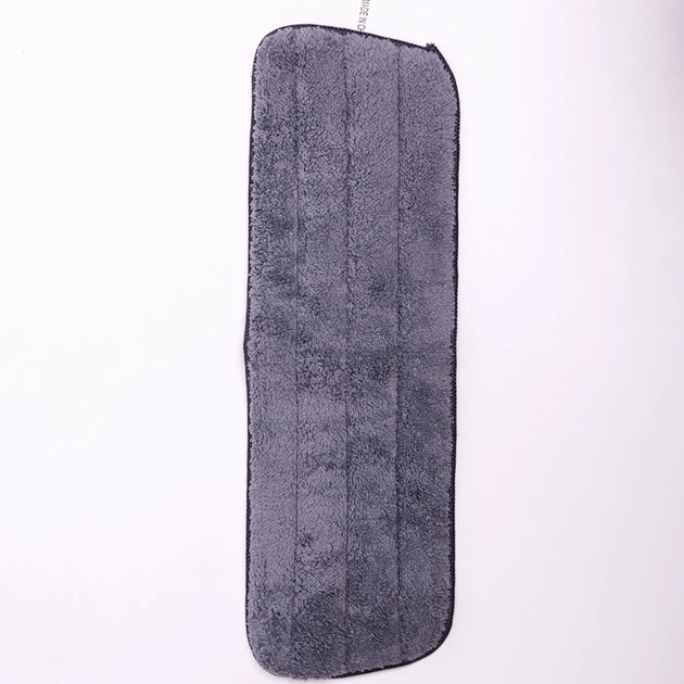 Змінна насадка для швабри прямокутна з мікрофібри 40x13см для сухого та вологого прибирання підлоги. - зображення 3