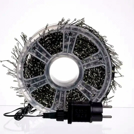 Гирлянда комнатная 50м 1500 LED синий цвет медная проводка для декора Хвойная лапа - изображение 6