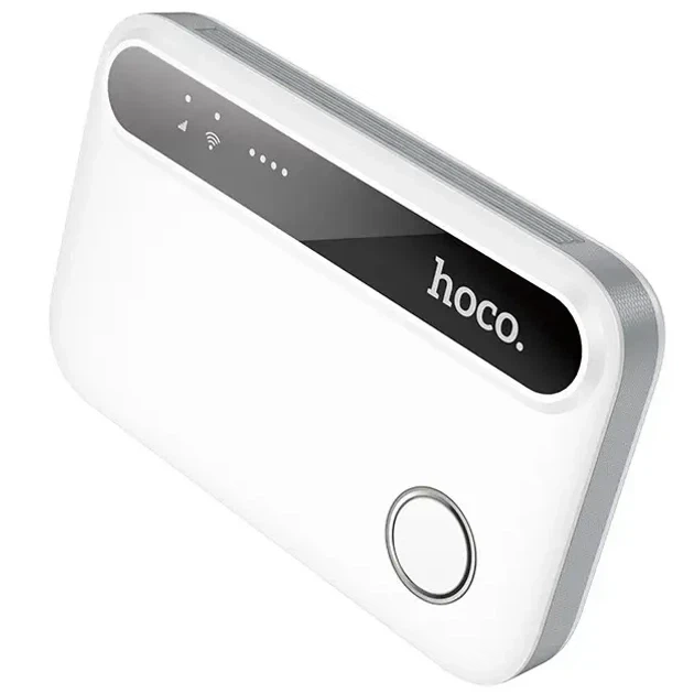 Модем Hoco HI41 Portable Mobile WiFi 4G 150Mbps 1200mAh Белый ABS пластик - Фото 6 Модем Hoco HI41 Portable Mobile WiFi 4G 150Mbps 1200mAh Белый ABS пластик - изображение 6