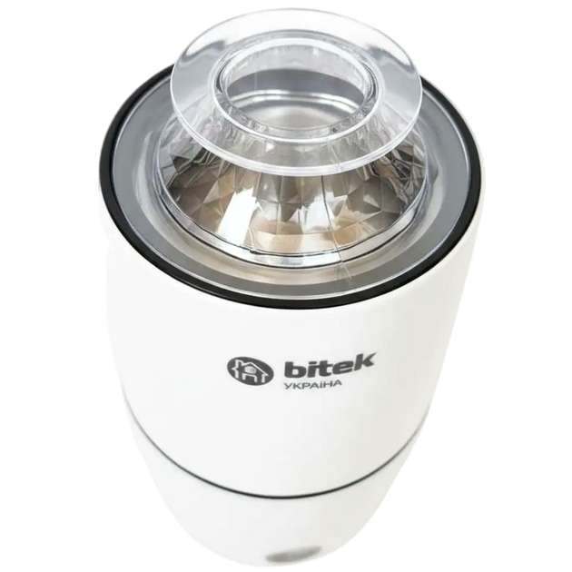 Кофемолка электрическая 1000 Вт 220 В 200 мл ножевая BITEK BT-7122 для кофе специй орехов белая - Фото 4 Кофемолка электрическая 1000 Вт 220 В 200 мл ножевая BITEK BT-7122 для кофе специй орехов белая - изображение 4