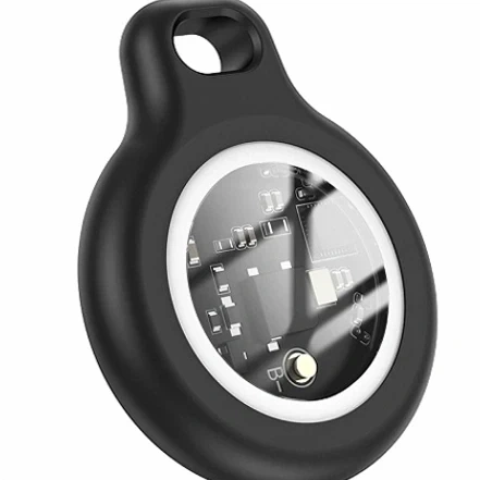 Умный брелок Hoco E91 Tiger Anti-Lost GPS белый ABS пластик диаметр 31 мм толщина 9 мм вес 7 г - изображение 2