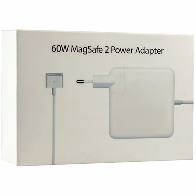 Сетевое зарядное устройство 60Вт MagSafe 2 для Macbook белый ABS пластик и поликарбонат - Фото 2 Сетевое зарядное устройство 60Вт MagSafe 2 для Macbook белый ABS пластик и поликарбонат - изображение 2