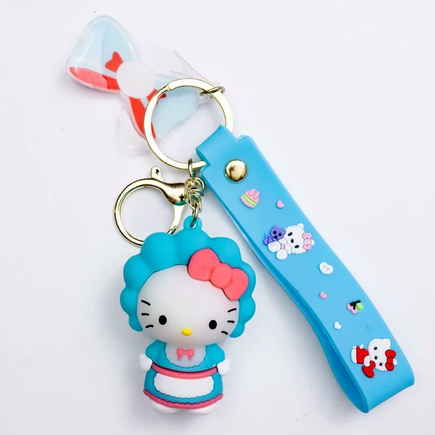 Дитячий брелок Hello Kitty силікон 4x6см для ключів сумки рюкзака рандомний колір - Фото 4 Дитячий брелок Hello Kitty силікон 4x6см для ключів сумки рюкзака рандомний колір - зображення 4