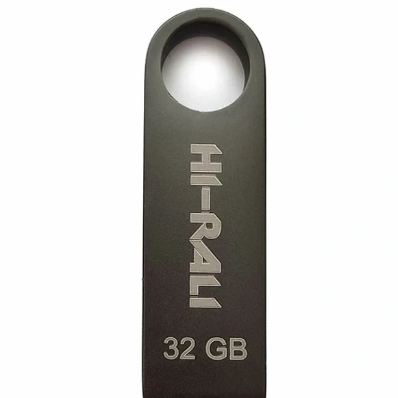 USB флешка Hi-Rali Shuttle 32GB черный металл для хранения данных USB 2.0 - Фото 1 USB флешка Hi-Rali Shuttle 32GB черный металл для хранения данных USB 2.0 - изображение 1