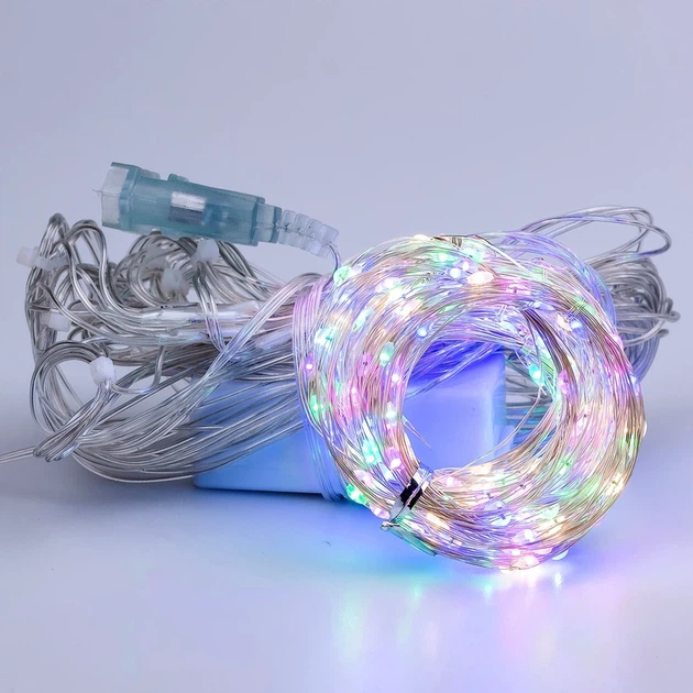 Гірлянда штора світлодіодна 200LED 3х3м 8 режимів GarlandoPro мультиколор для декору приміщень - зображення 2