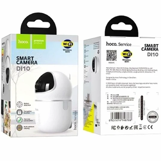 Смарт камера Hoco DI10 Wireless 2 Мп CMOS сенсор з ІЧ підсвічуванням для дому біла - зображення 2