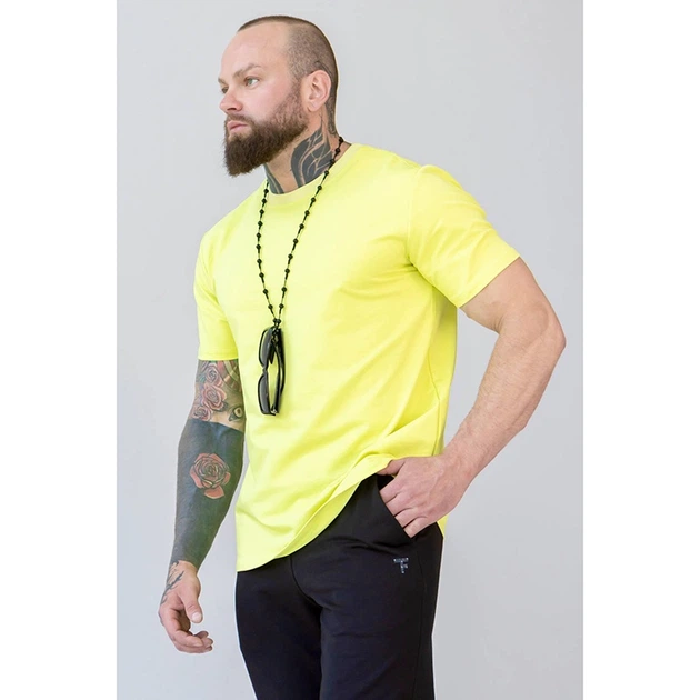 Мужская футболка Totalfit RMLD1 XXL Желтый (06399659) - Фото 2 Мужская футболка Totalfit RMLD1 XXL Желтый (06399659) - изображение 2