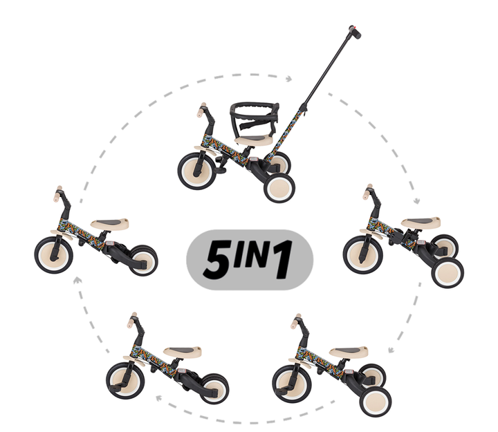 Біговел Petite&Mars Turbo / City Beat 5 в 1 Чорний (613481) (8596202017523) - зображення 15