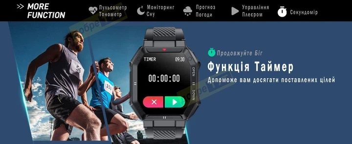 Сенсорные умные смарт-часы Smart Sport K55 Black (16070-hbr) - изображение 6