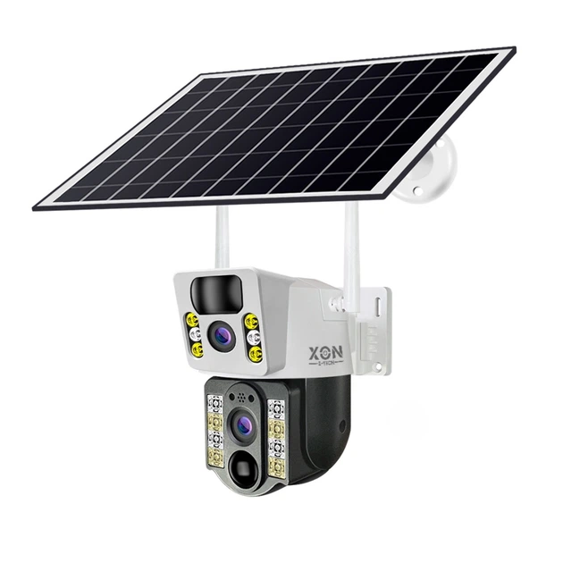IP-камера уличная с аккумулятором и двойным объективом XON Wi-Fi/4G 8000mAh Solar 1080P SmartCam Белый (MCBSM22VW 7515) - Фото 1 IP-камера уличная с аккумулятором и двойным объективом XON Wi-Fi/4G 8000mAh Solar 1080P SmartCam Белый (MCBSM22VW 7515) - изображение 1
