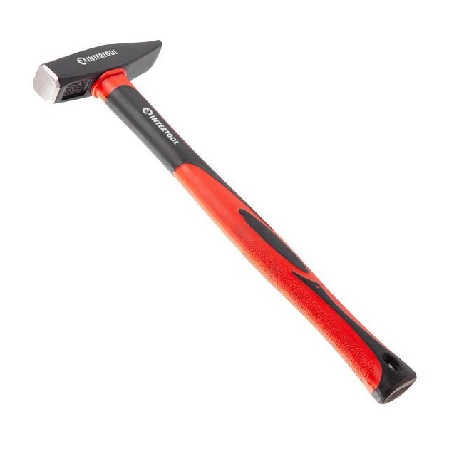 Молоток, 300г, ручка з фібергласу INTERTOOL HT-0203 - зображення 3