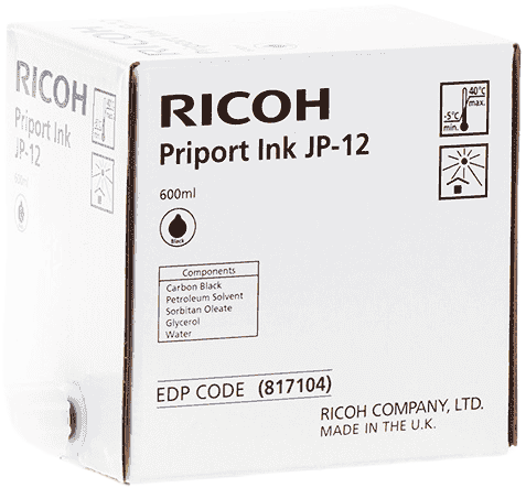 Tusz Ricoh Ink JP 12 5-Pack Black (RICTJP12BK) - obraz 1