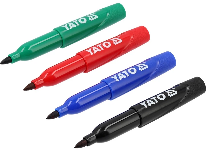 Маркери технічні Yato YT-69311 міні упаковка 72 шт Чорні Зелені Сині Червоні (5906083123986) - зображення 6