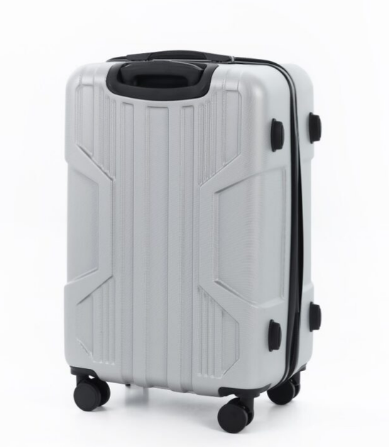 Дорожный чемодан ABS-пластик Travel World R33423M-SL Серебристый 65x43x26см на колесах - изображение 5