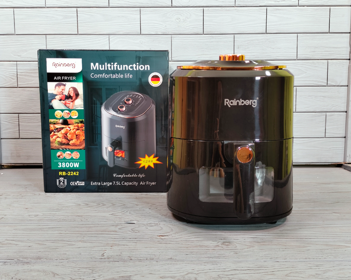 Аерофритюрниця безоливна електрична Rainberg RB-2242 6 л 3800W - зображення 4