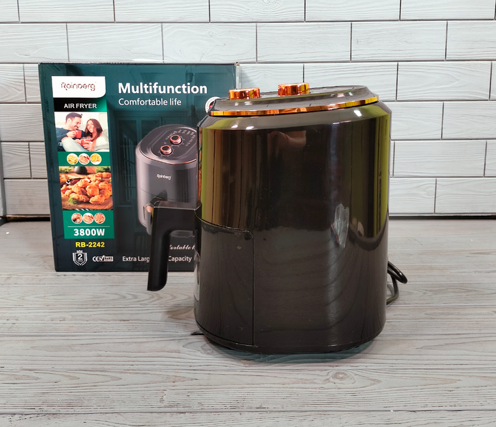 Аерофритюрниця безоливна електрична Rainberg RB-2242 6 л 3800W - зображення 5