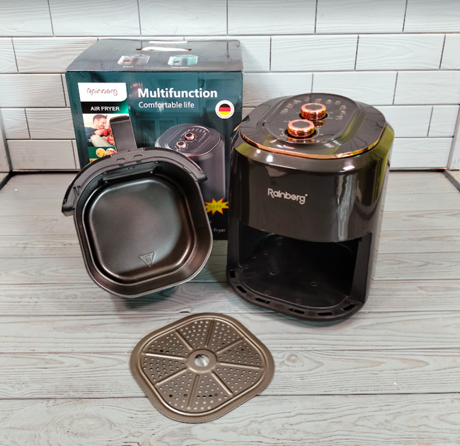 Аерофритюрниця безоливна електрична Rainberg RB-2242 6 л 3800W - зображення 8