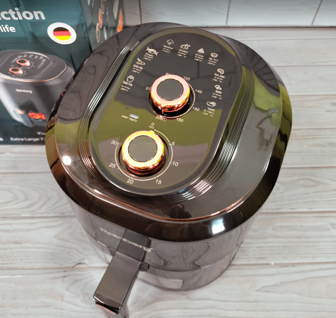 Аерофритюрниця безоливна електрична Rainberg RB-2242 6 л 3800W - зображення 9