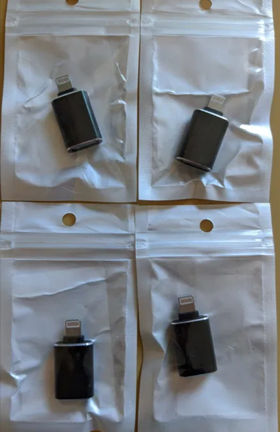Адаптер перехідник OTG iOS iPhone iPad c USB флеш на Lightning айфон Чорний - Фото 8 Адаптер перехідник OTG iOS iPhone iPad c USB флеш на Lightning айфон Чорний - изображение 8